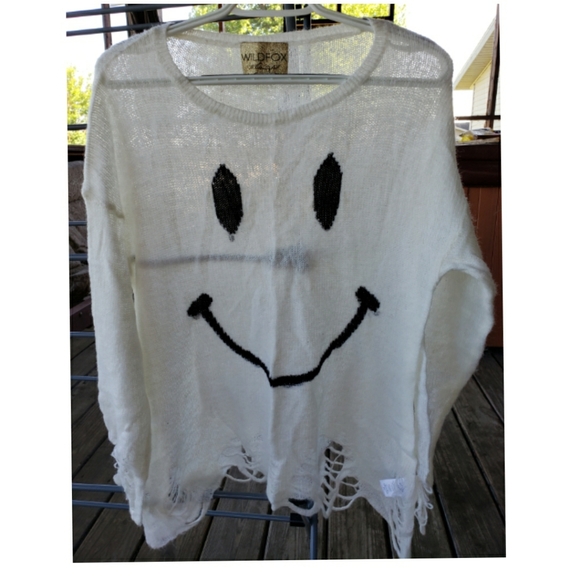 NWOT Wildfox 90's Knit Sweater White Label S - Picture 3 of 5